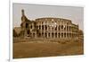 Sepia image of the Colosseum or Roman Coliseum, originally the Flavian Amphitheatre, an elliptic...-null-Framed Photographic Print