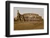 Sepia image of the Colosseum or Roman Coliseum, originally the Flavian Amphitheatre, an elliptic...-null-Framed Photographic Print
