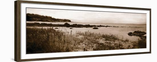 Sepia Island Shores I-Amy Melious-Framed Premium Giclee Print