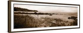 Sepia Island Shores I-Amy Melious-Framed Premium Giclee Print