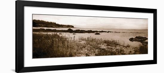 Sepia Island Shores I-Amy Melious-Framed Premium Giclee Print