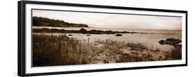 Sepia Island Shores I-Amy Melious-Framed Premium Giclee Print