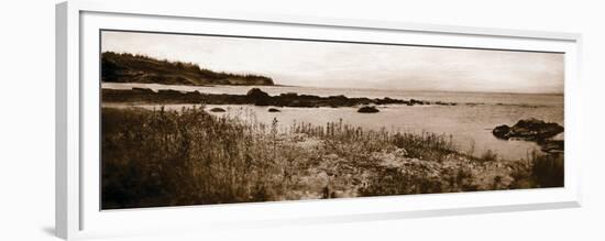 Sepia Island Shores I-Amy Melious-Framed Premium Giclee Print