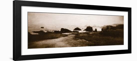 Sepia Island Shores II-Amy Melious-Framed Art Print