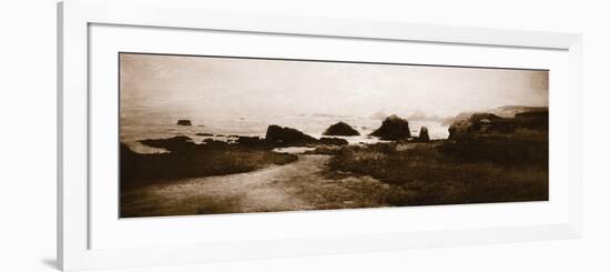 Sepia Island Shores II-Amy Melious-Framed Art Print