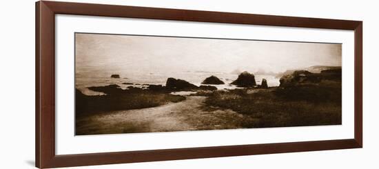 Sepia Island Shores II-Amy Melious-Framed Art Print