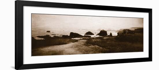 Sepia Island Shores II-Amy Melious-Framed Premium Giclee Print