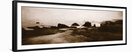 Sepia Island Shores II-Amy Melious-Framed Premium Giclee Print