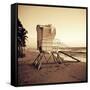 Sepia Life Guard Tower II-Jairo Rodriguez-Framed Stretched Canvas