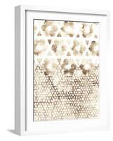 Sepia Madras III-Vanna Lam-Framed Art Print