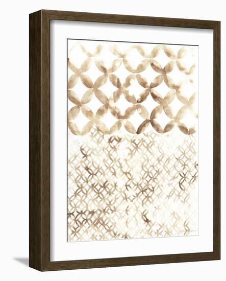 Sepia Madras IV-Vanna Lam-Framed Art Print