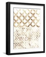 Sepia Madras IV-Vanna Lam-Framed Art Print