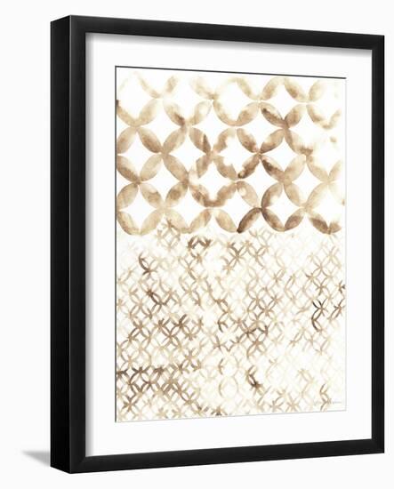 Sepia Madras IV-Vanna Lam-Framed Art Print