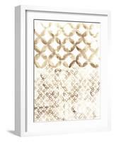 Sepia Madras IV-Vanna Lam-Framed Art Print