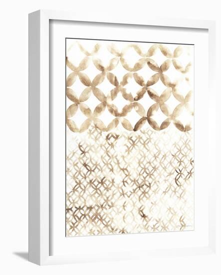 Sepia Madras IV-Vanna Lam-Framed Art Print