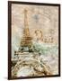 Sepia Paris-LuAnn Roberto-Framed Art Print