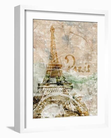 Sepia Paris-LuAnn Roberto-Framed Art Print