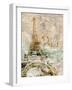 Sepia Paris-LuAnn Roberto-Framed Art Print