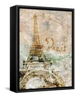 Sepia Paris-LuAnn Roberto-Framed Stretched Canvas