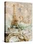 Sepia Paris-LuAnn Roberto-Stretched Canvas