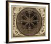 Sepia Planetary Chart-Vision Studio-Framed Giclee Print