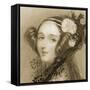 Sepia Portrait of Augusta Ada King-Alfred-edward Chalon-Framed Stretched Canvas