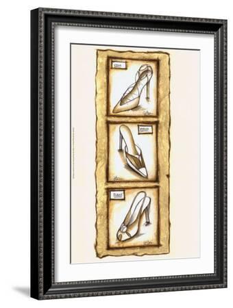 Sepia Shoes I--Framed Art Print