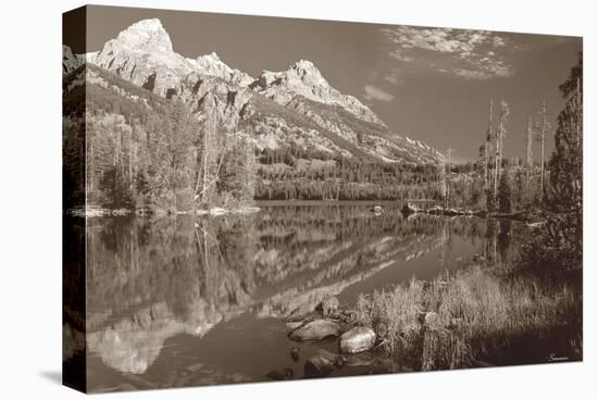 Sepia Teton 1-Gordon Semmens-Stretched Canvas