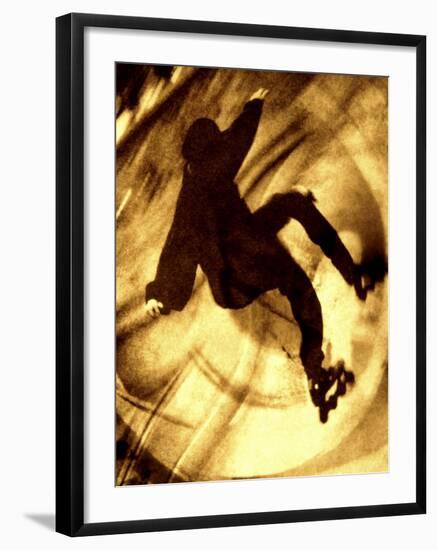 Sepia Toned Skater-null-Framed Photographic Print