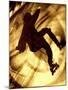 Sepia Toned Skater-null-Mounted Photographic Print