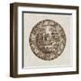 Sepia Transferware I-Vision Studio-Framed Art Print