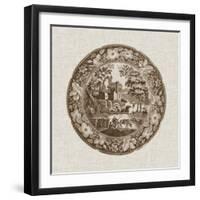 Sepia Transferware I-Vision Studio-Framed Art Print