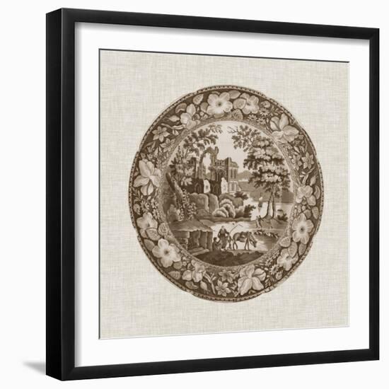 Sepia Transferware I-Vision Studio-Framed Art Print