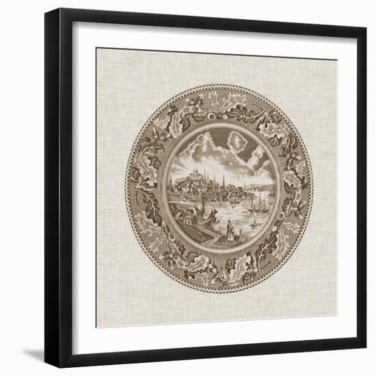 Sepia Transferware II-Vision Studio-Framed Art Print