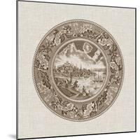 Sepia Transferware II-Vision Studio-Mounted Art Print