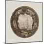 Sepia Transferware III-Vision Studio-Mounted Art Print