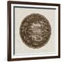 Sepia Transferware IV-Vision Studio-Framed Premium Giclee Print