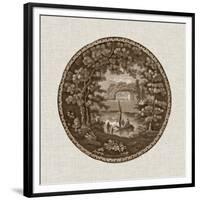 Sepia Transferware IV-Vision Studio-Framed Premium Giclee Print