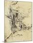 Sepia Tree Study-null-Mounted Art Print