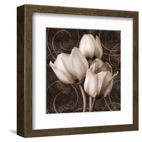 Sepia Tulip I-Christine Zalewski-Framed Art Print