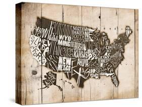 Sepia Wood USA-Jace Grey-Stretched Canvas