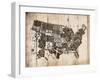 Sepia Wood USA-Jace Grey-Framed Art Print