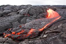 Active Pahoehoe-Type Lava Flow in Hawaii-Sepp-Framed Photographic Print