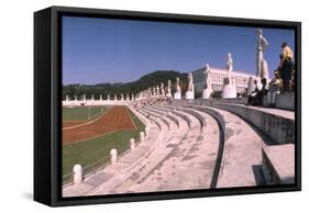 September 1, 1960: Shot of the Olympic Track and Field Stadium, 1960 Rome Summer Olympic Games-James Whitmore-Framed Stretched Canvas