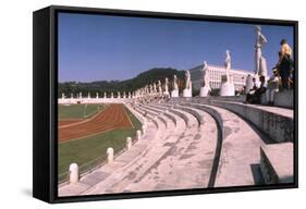 September 1, 1960: Shot of the Olympic Track and Field Stadium, 1960 Rome Summer Olympic Games-James Whitmore-Framed Stretched Canvas