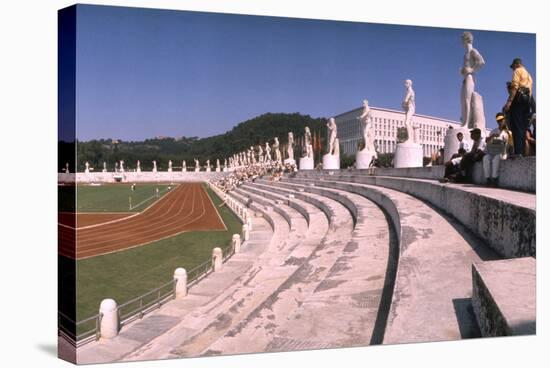 September 1, 1960: Shot of the Olympic Track and Field Stadium, 1960 Rome Summer Olympic Games-James Whitmore-Stretched Canvas