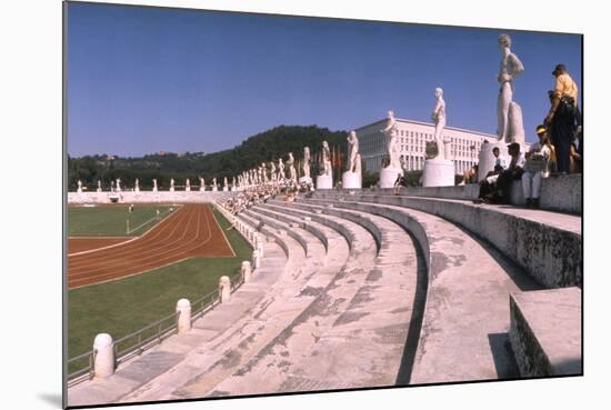 September 1, 1960: Shot of the Olympic Track and Field Stadium, 1960 Rome Summer Olympic Games-James Whitmore-Mounted Photographic Print