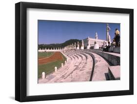 September 1, 1960: Shot of the Olympic Track and Field Stadium, 1960 Rome Summer Olympic Games-James Whitmore-Framed Photographic Print