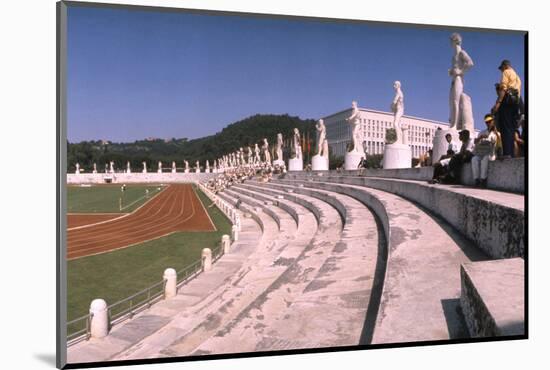 September 1, 1960: Shot of the Olympic Track and Field Stadium, 1960 Rome Summer Olympic Games-James Whitmore-Mounted Photographic Print