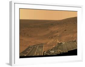 September 1, 2005, Panoramic View of Mars Taken from the Mars Exploration Rover-Stocktrek Images-Framed Photographic Print